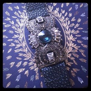 C+I Deco Statement Leather Wrap Bracelet